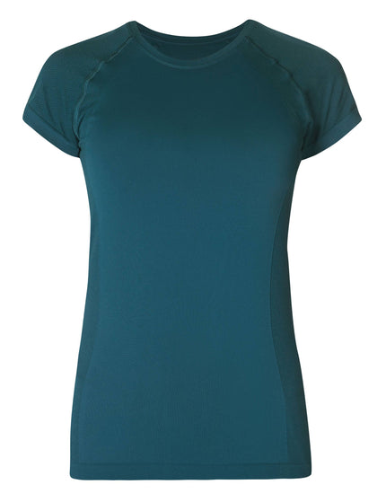 Sweaty Betty Athlete Seamless Gym T-Shirt - Deep Greenimage8- The Sports Edit