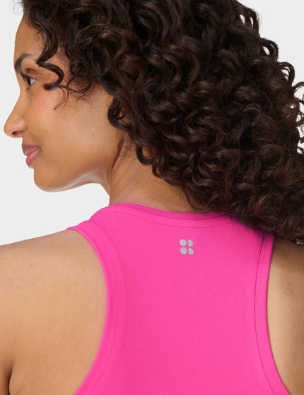Sweaty Betty Athlete Seamless Gym Vest - Fuchsia Pinkimage4- The Sports Edit