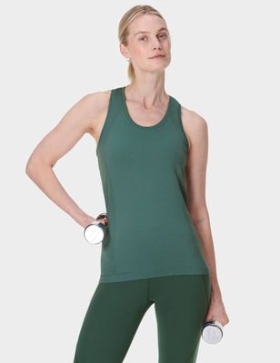 Athlete Seamless Gym Vest - Glade Green