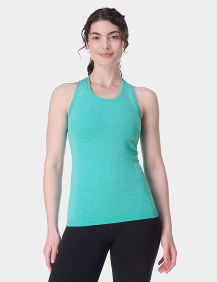Sweaty Betty Athlete Seamless Gym Vest - Seaspray Ripple Blue Marlimages1- The Sports Edit