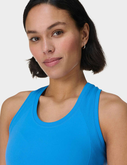 Sweaty Betty Athlete Seamless Gym Vest - Tidal Blueimage3- The Sports Edit