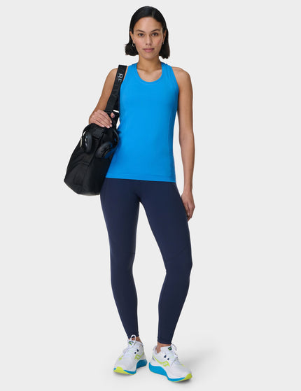 Sweaty Betty Athlete Seamless Gym Vest - Tidal Blueimage5- The Sports Edit