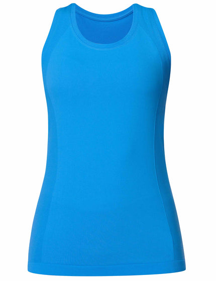 Sweaty Betty Athlete Seamless Gym Vest - Tidal Blueimage6- The Sports Edit