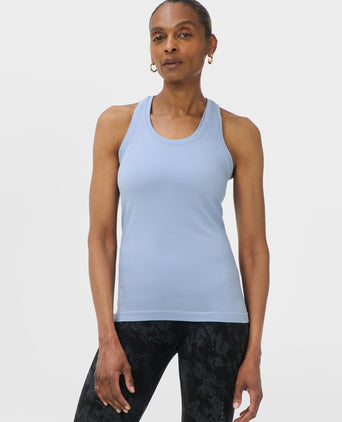 Athlete Seamless Workout Vest - Laguna Blue