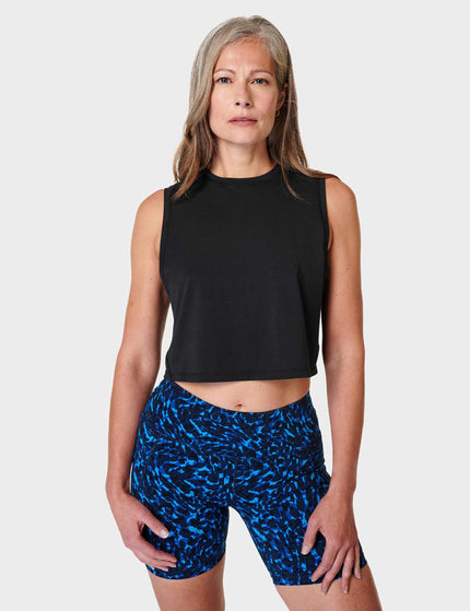 Sweaty Betty Breathe Easy Crop Muscle Vest - Blackimage1- The Sports Edit