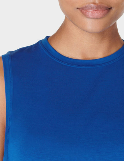 Sweaty Betty Breathe Easy Crop Muscle Vest - Lightning Blueimage3- The Sports Edit