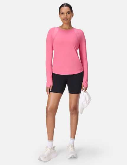 Sweaty Betty Breathe Easy Mesh Long Sleeve Top - Lollipop Pinkimages5- The Sports Edit