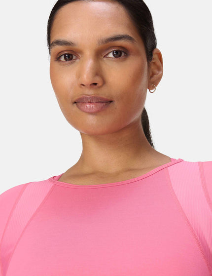 Sweaty Betty Breathe Easy Mesh Long Sleeve Top - Lollipop Pinkimages3- The Sports Edit