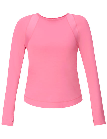 Sweaty Betty Breathe Easy Mesh Long Sleeve Top - Lollipop Pinkimages6- The Sports Edit