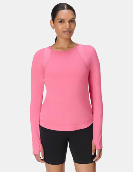 Sweaty Betty Breathe Easy Mesh Long Sleeve Top - Lollipop Pinkimages1- The Sports Edit