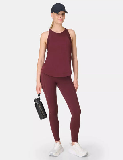 Sweaty Betty Breathe Easy Mesh Run Vest Top - Garnet Redimage4- The Sports Edit
