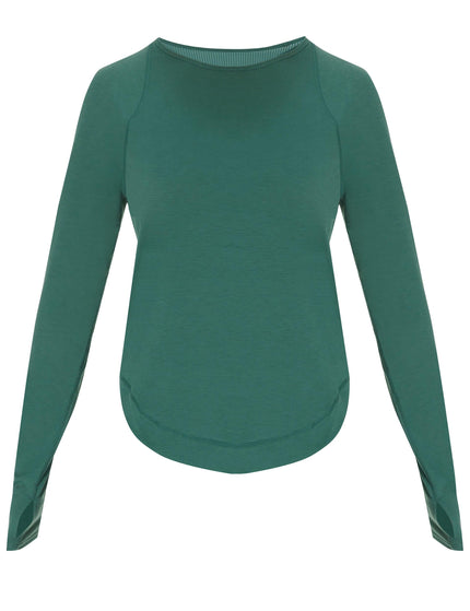 Sweaty Betty Breathe Easy Running Long Sleeve Top - Glade Greenimage6- The Sports Edit