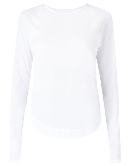 Sweaty Betty Breathe Easy Running Long Sleeve Top - Whiteimage8- The Sports Edit