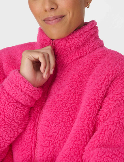 Sweaty Betty Canyon Fleece Zip Up - Beet Pinkimages3- The Sports Edit