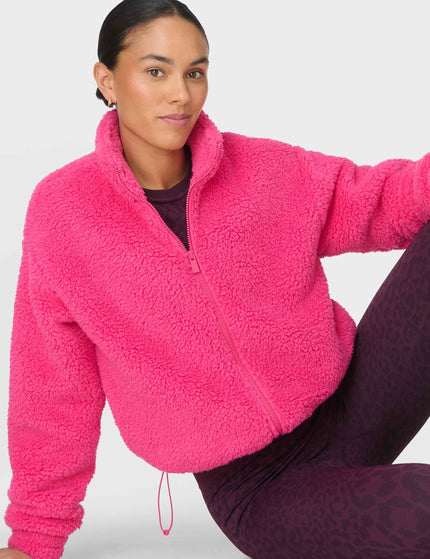 Sweaty Betty Canyon Fleece Zip Up - Beet Pinkimages5- The Sports Edit