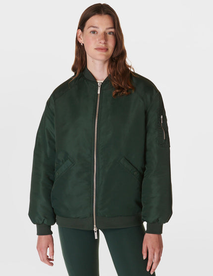 Sweaty Betty Cityscape Longline Bomber - Trek Greenimage1- The Sports Edit