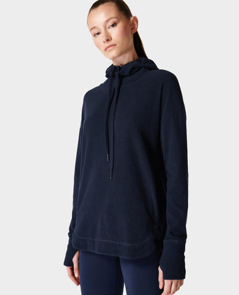 Escape Italian Fleece Hoody - Navy Blue
