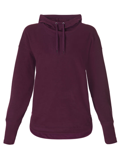 Sweaty Betty Escape Luxe Fleece Hoody - Midnight Cherry Purpleimage7- The Sports Edit