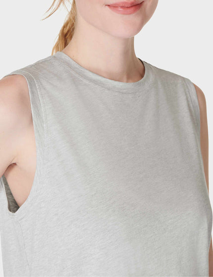 Sweaty Betty Essential Sleeveless Vest - Light Grey Marlimage3- The Sports Edit