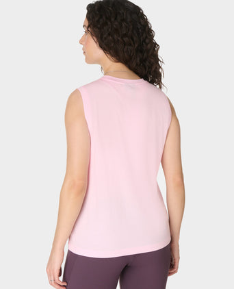 Essential Sleeveless Vest - Nerine Pink