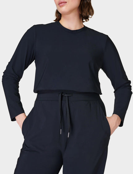 Sweaty Betty Explorer Long Sleeve Jumpsuit - Blackimage3- The Sports Edit