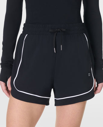 Explorer Track Piped Shorts - Black