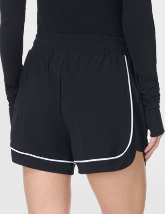 Explorer Track Piped Shorts - Black