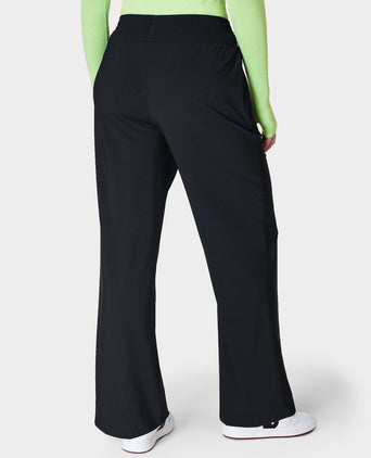 Explorer Wide Leg Track Trousers - Black