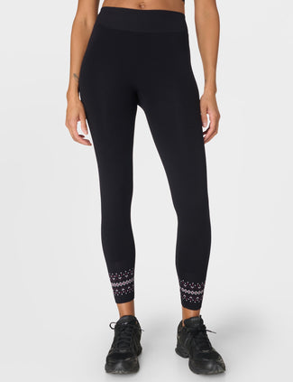 Fairisle Novelty Base Layer Legging - Black Fairisle Jacquard