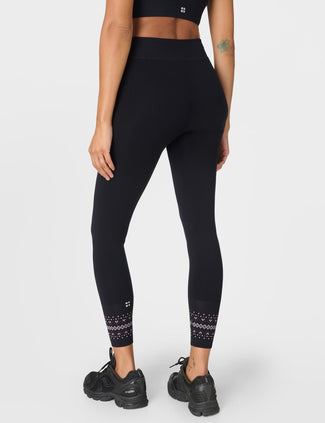 Fairisle Novelty Base Layer Legging - Black Fairisle Jacquard