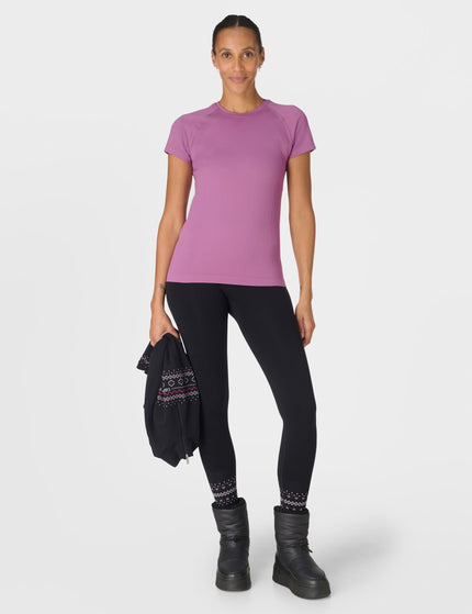 Sweaty Betty Fairisle Novelty Base Layer Legging - Black Fairisle Jacquardimages5- The Sports Edit