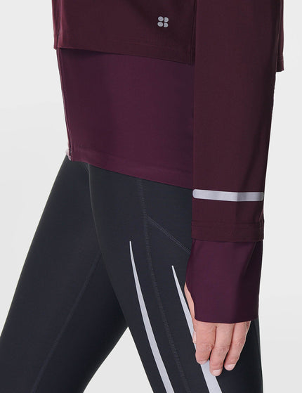 Sweaty Betty Fast Track Running Jacket - Midnight Cherry Purpleimage5- The Sports Edit