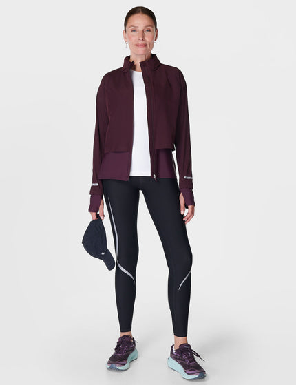 Sweaty Betty Fast Track Running Jacket - Midnight Cherry Purpleimage7- The Sports Edit