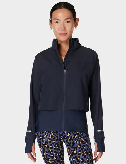 Sweaty Betty Fast Track Running Jacket - Navy Blueimage1- The Sports Edit