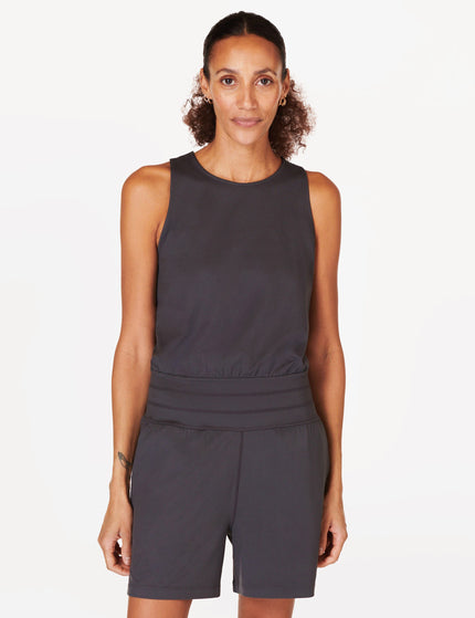 Sweaty Betty Gaia Performance Yoga Romper - Urban Greyimage1- The Sports Edit