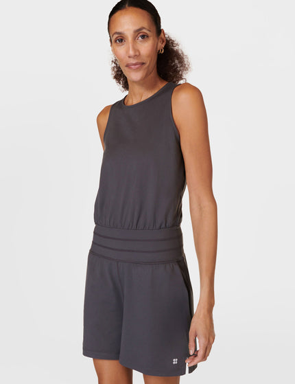 Sweaty Betty Gaia Performance Yoga Romper - Urban Greyimage3- The Sports Edit