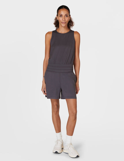 Sweaty Betty Gaia Performance Yoga Romper - Urban Greyimage6- The Sports Edit