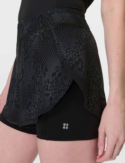 Sweaty Betty Get Set 2-in-1 Multi-Train Shorts - Grey Hybrid Leopard Printimage2- The Sports Edit