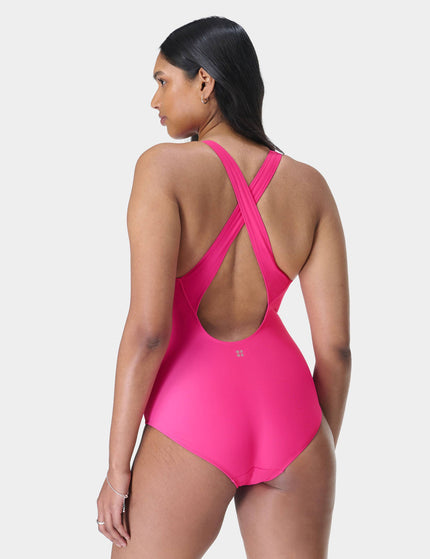 Sweaty Betty HydroPower Performance Swimsuit - Fuchsia Pinkimage2- The Sports Edit