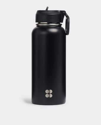 Keep It Chill Straw Water Bottle 950ml - Black