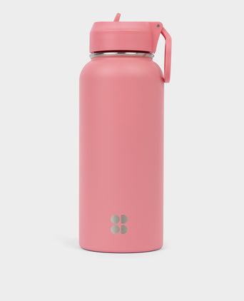 Keep It Chill Straw Water Bottle 950ml - Melon Pink