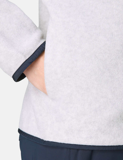 Sweaty Betty Mallow Zip Through - Mottled Grey/Navy Blueimage4- The Sports Edit