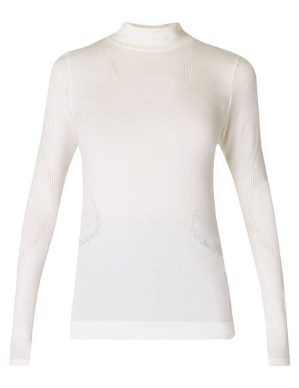 Sweaty Betty Merino Blend Turtle Neck Base Layer Top - Studio Whiteimage6- The Sports Edit