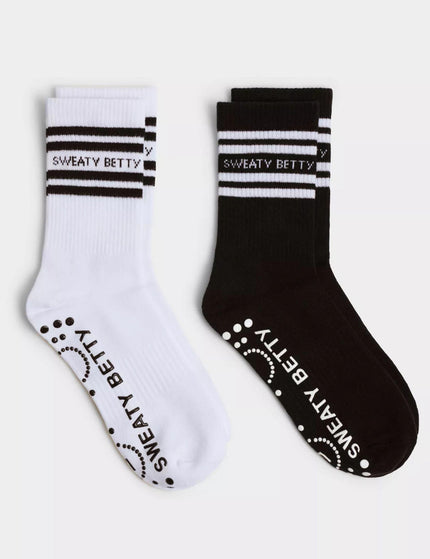 Sweaty Betty Mid Length Ankle Gripper Socks 2 pack - Whiteimage1- The Sports Edit
