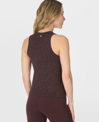 Mindful Flex Rib Vest - Brown Leo Skin Jacquard