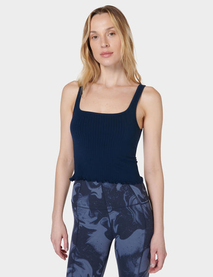 Sweaty Betty Mindful Seamless Bra Vest - Navy Blueimage1- The Sports Edit