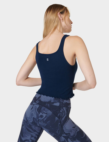 Sweaty Betty Mindful Seamless Bra Vest - Navy Blueimage4- The Sports Edit