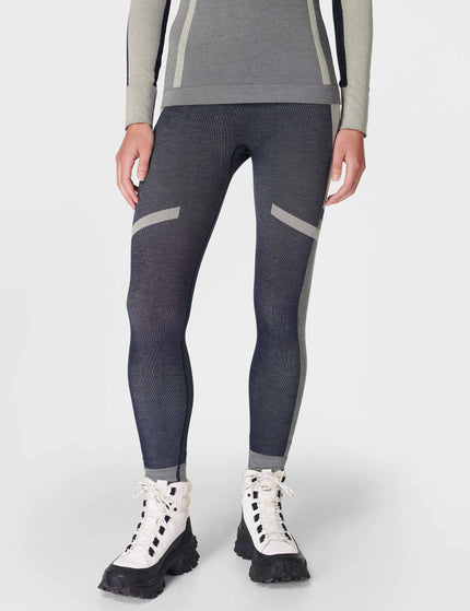 Sweaty Betty Modal Chevron Base Layer Legging - Navy Blue Studio Whiteimage1- The Sports Edit