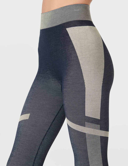 Sweaty Betty Modal Chevron Base Layer Legging - Navy Blue Studio Whiteimage3- The Sports Edit