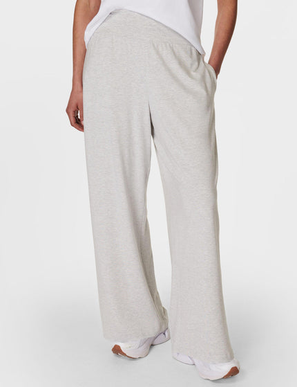 Sweaty Betty Modal Wide Leg Trousers - Light Grey Marlimage1- The Sports Edit